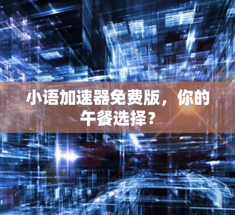 小语加速器免费版,你的午餐选择?
