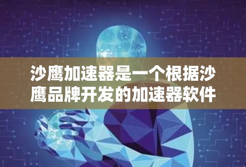 沙鹰加速器是一个根据沙鹰品牌开发的加速器软件,旨在帮助用户提升网络连接速度。如果你在使用加速器时遇到问题,或者不确定是否是该软件,建议您通过官方渠道下载,以确保安全和有效性