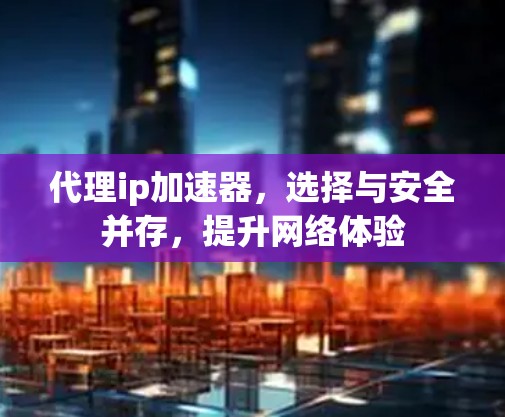 代理ip加速器,选择与安全并存,提升网络体验