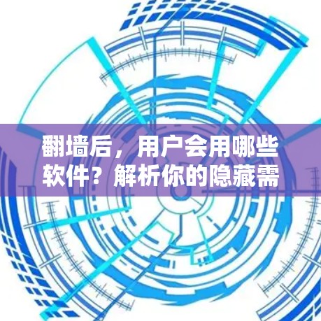 翻墙后，用户会用哪些软件？解析你的隐藏需求