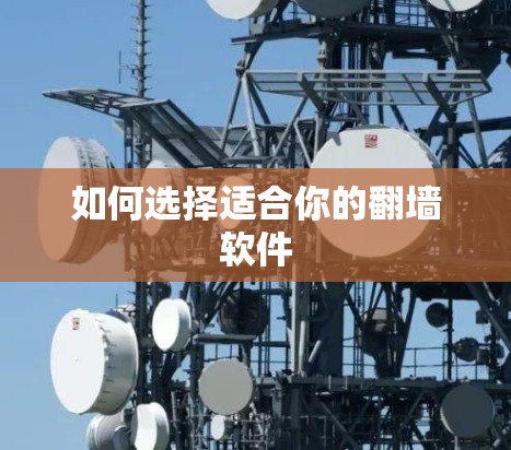 如何选择适合你的翻墙软件