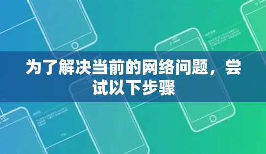 为了解决当前的网络问题，尝试以下步骤