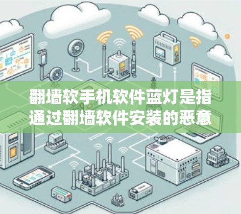 翻墙软手机软件蓝灯是指通过翻墙软件安装的恶意或病毒性软件，将其隐藏在翻墙软件中，利用系统资源控制手机，导致翻墙软件无法正常运行或系统崩溃。这种现象提醒用户在使用翻墙软件时需谨慎，避免安装恶意软件