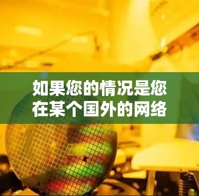 如果您的情况是您在某个国外的网络上发现了需要使用国内软件的资源，且无法直接访问，以下是一些可能的解决方案