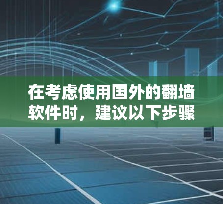 在考虑使用国外的翻墙软件时，建议以下步骤