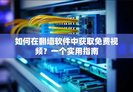 如何在翻墙软件中获取免费视频？一个实用指南