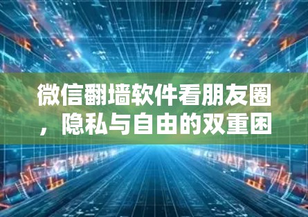 微信翻墙软件看朋友圈，隐私与自由的双重困境