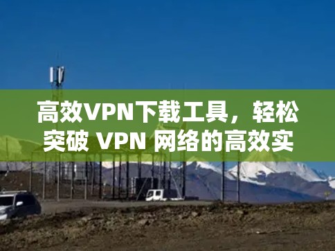 高效VPN下载工具,轻松突破 VPN 网络的高效实现 高效VPN下载工具,轻松突破 VPN 网络的高效实现