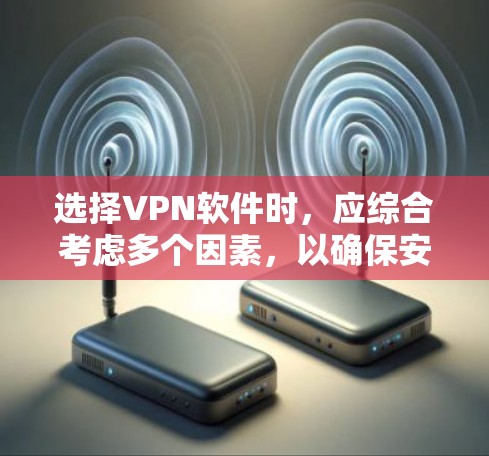 选择VPN软件时，应综合考虑多个因素，以确保安全、可靠和适合你的使用习惯。以下是一些综合考虑的因素和推荐
