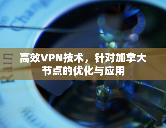 高效VPN技术,针对加拿大节点的优化与应用 高效VPN技术,针对加拿大节点的优化与应用