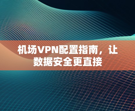 机场VPN配置指南，让数据安全更直接