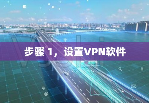 步骤 1，设置VPN软件