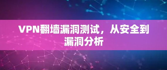 VPN翻墙漏洞测试，从安全到漏洞分析