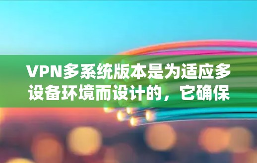 VPN多系统版本是为适应多设备环境而设计的，它确保在不同设备之间进行网络通信时，数据的安全性和传输效率得到保障。以下是多系统版本的详细分析
