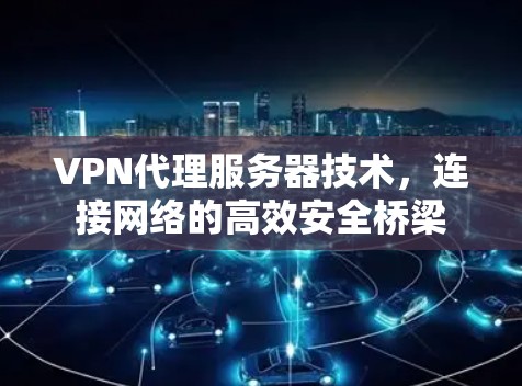 VPN代理服务器技术,连接网络的高效安全桥梁 VPN代理服务器技术,连接网络的高效安全桥梁