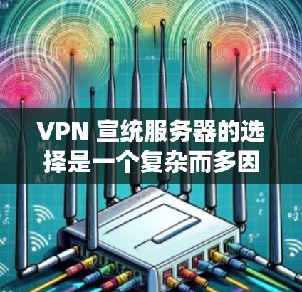 VPN 宣统服务器的选择是一个复杂而多因素的问题,涉及安全、性能、响应时间和响应延迟、多端设备支持以及预算等多个方面。以下是对 VPN 宣统服务器选择的详细分析和总结 VPN 宣统服务器的选择是一个复杂而多因素的问题,涉及安全、性能、响应时间和响应延迟、多端设备支持以及预算等多个方面。以下是对 VPN 宣统服务器选择的详细分析和总结
